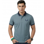 VAN MARLEE - Light Green Men's Pure Cotton Half Sleeves Regular Fit Plain Solid Premium Polo Collar T-Shirt