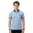 VAN MARLEE Light Blue Men's Pure Cotton Half Sleeves Regular Fit Plain Solid Premium Polo Collar T-Shirt