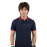 VAN MARLEE Navy Color Men's Pure Cotton Half Sleeves Regular Fit Plain Solid Premium Polo Collar T-Shirt