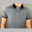 VAN MARLEE Men’s Pure Cotton Half Sleeves Regular Fit Plain Solid Premium Polo Collar T-Shirt- Grey
