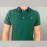 VAN MARLEE Men's Pure Cotton Half Sleeves Regular Fit Plain Solid Premium Polo Collar T-Shirt -Green