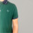 VAN MARLEE Men's Pure Cotton Half Sleeves Regular Fit Plain Solid Premium Polo Collar T-Shirt -Green