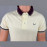 VAN MARLEE Men's Pure Cotton Half Sleeves Regular Fit Plain Solid Premium Polo Collar T-Shirt- Ivory