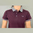 VAN MARLEE Men's Pure Cotton Half Sleeves Regular Fit Plain Solid Premium Polo Collar T-Shirt - Marron
