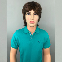 VAN MARLEE Pure Cotton Half Sleeves Regular Fit Plain Solid Premium Polo Collar T-Shirt for Men -Mint Green