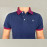 VAN MARLEE Navy Color Men's Pure Cotton Half Sleeves Regular Fit Plain Solid Premium Polo Collar T-Shirt
